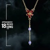 image:imageThe Noble Collection HERMIONE GRANGER Red Crystal Necklace Gold Plated