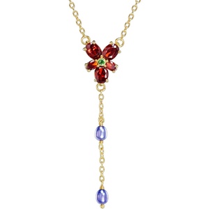image:imageThe Noble Collection HERMIONE GRANGER Red Crystal Necklace Gold Plated
