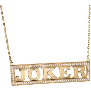 image:imageThe Noble Collection Harley Quinns Joker Necklace Gold