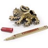 image:imageThe Noble Collection Harry Potter Gryffindor House Pen and Desk Stand  Die Cast Metal Pen and Lion Mascot Stand  Officially Licensed Film Set Movie Props Wand Gifts Stationery